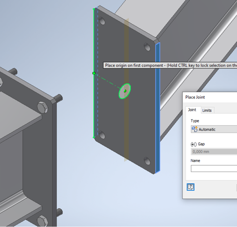 Constrain of Joint gebruiken in Inventor?